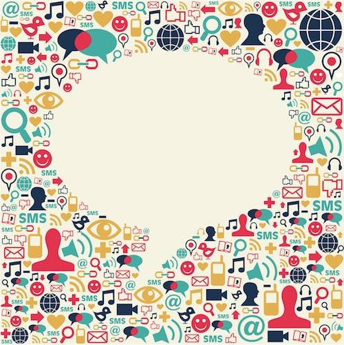 Social speech bubble ()