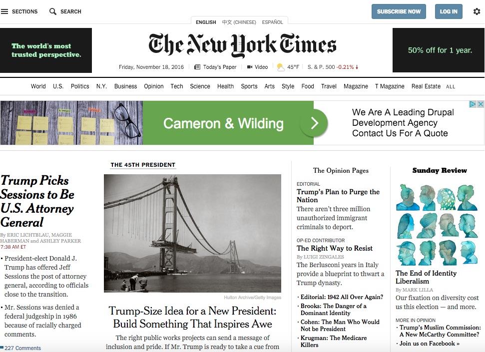 NTY homepage ()