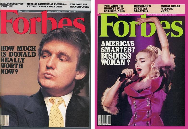 Forbes Trump and Madonna ()