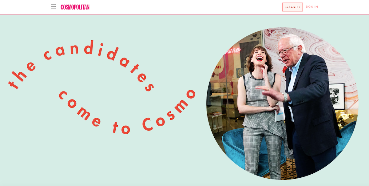 Bernie Sanders Cosmo ()