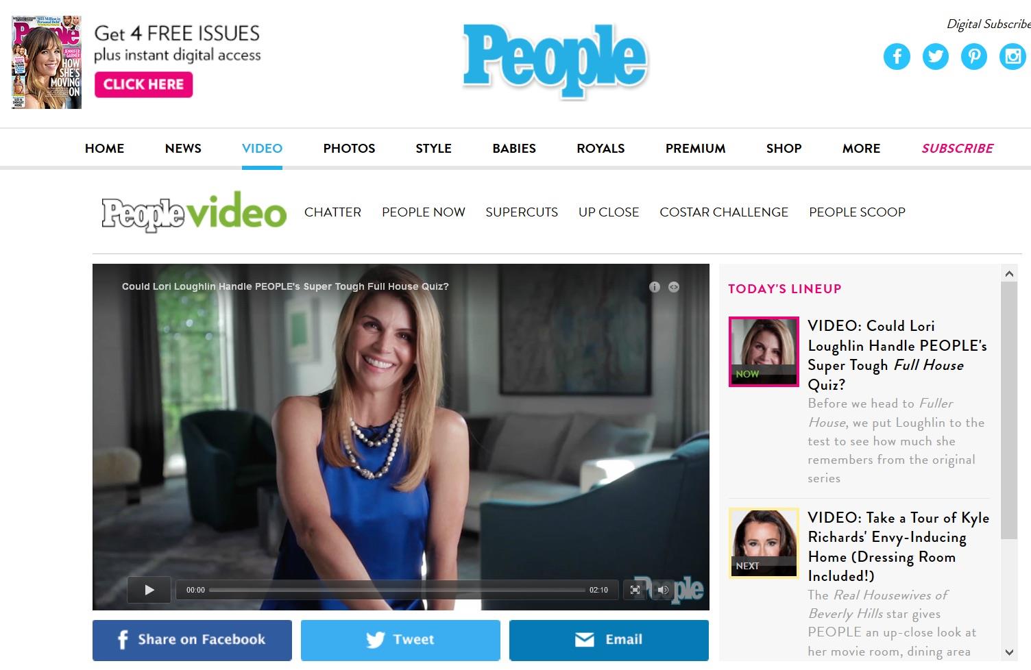 People video page ()