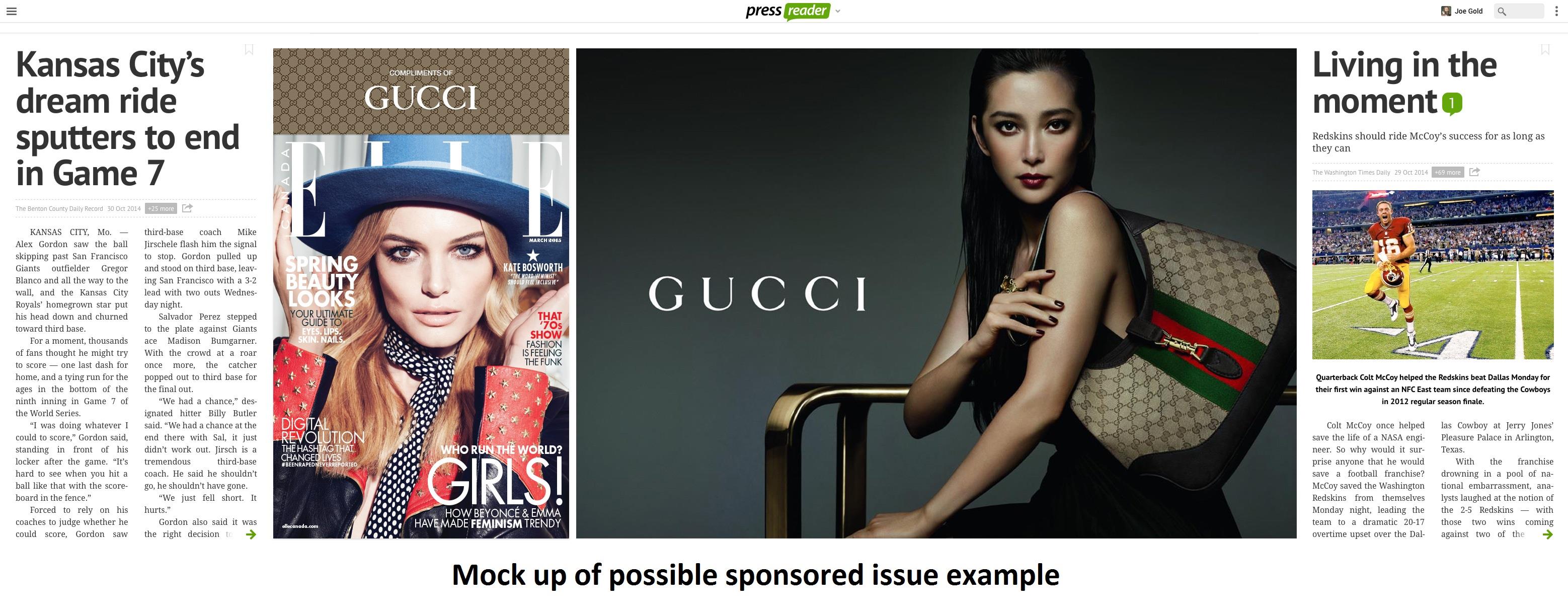 Sponsored access by advertiser ()