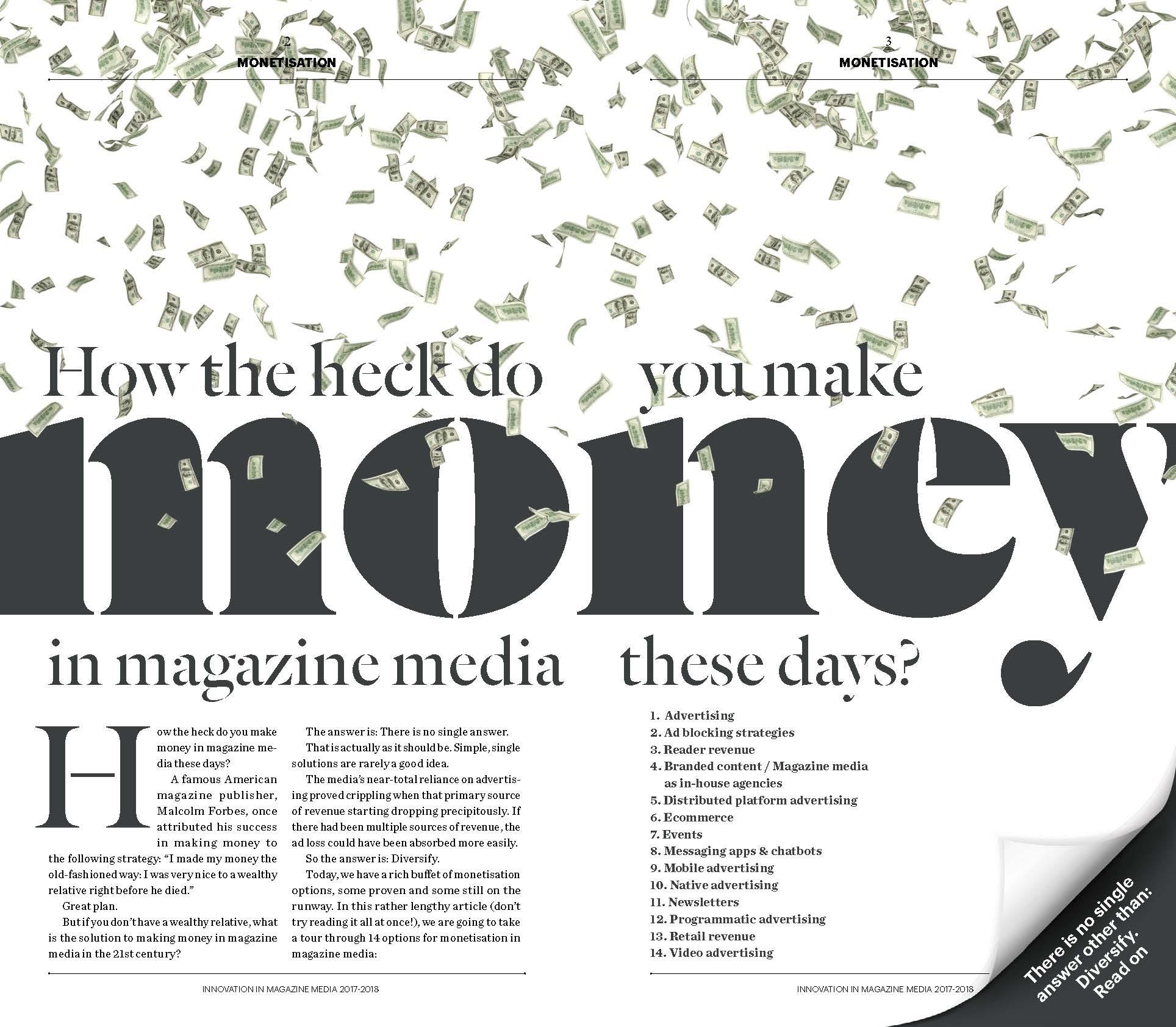 Innovation in Magazine Media 2018-2019: Monetisation (FIPP/Innovation Media Group)