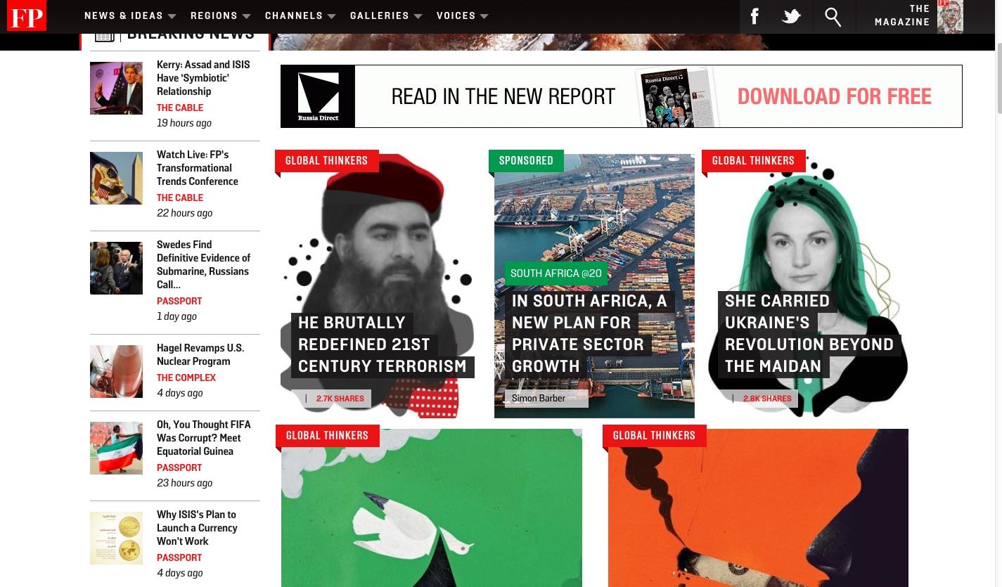 Foreign Policy homepage ()