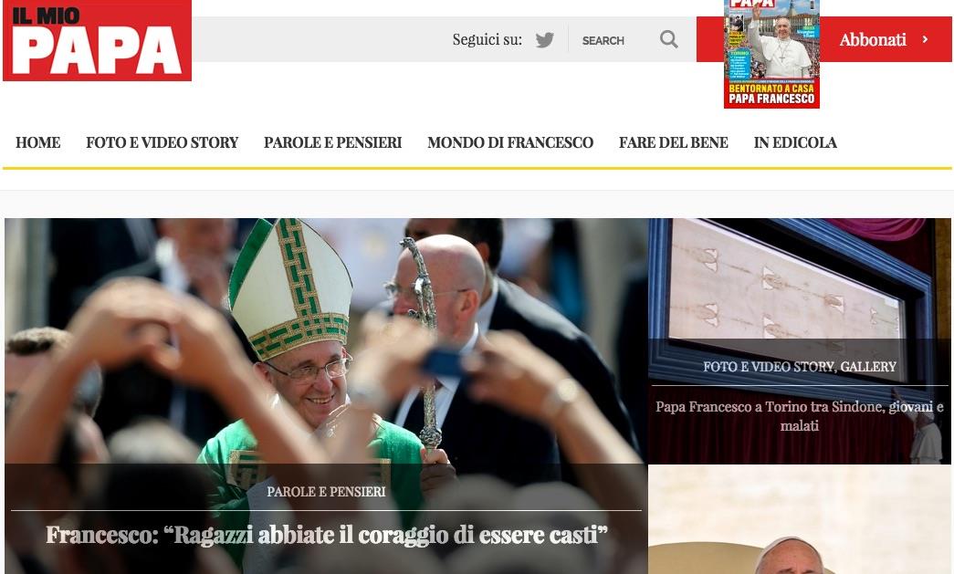 Il Mio Papa homepage ()