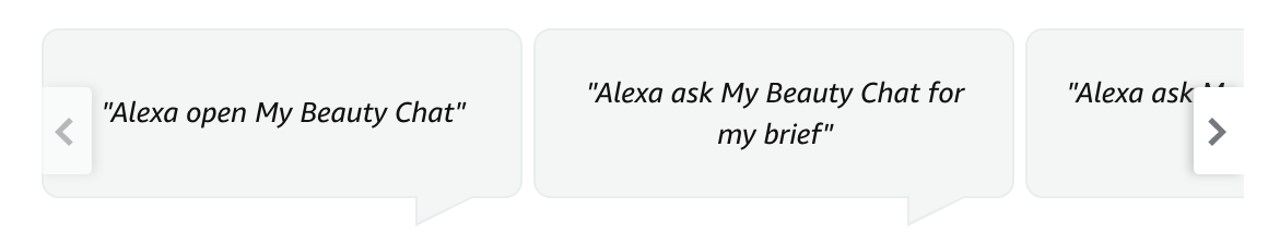 My beauty chat skill ()