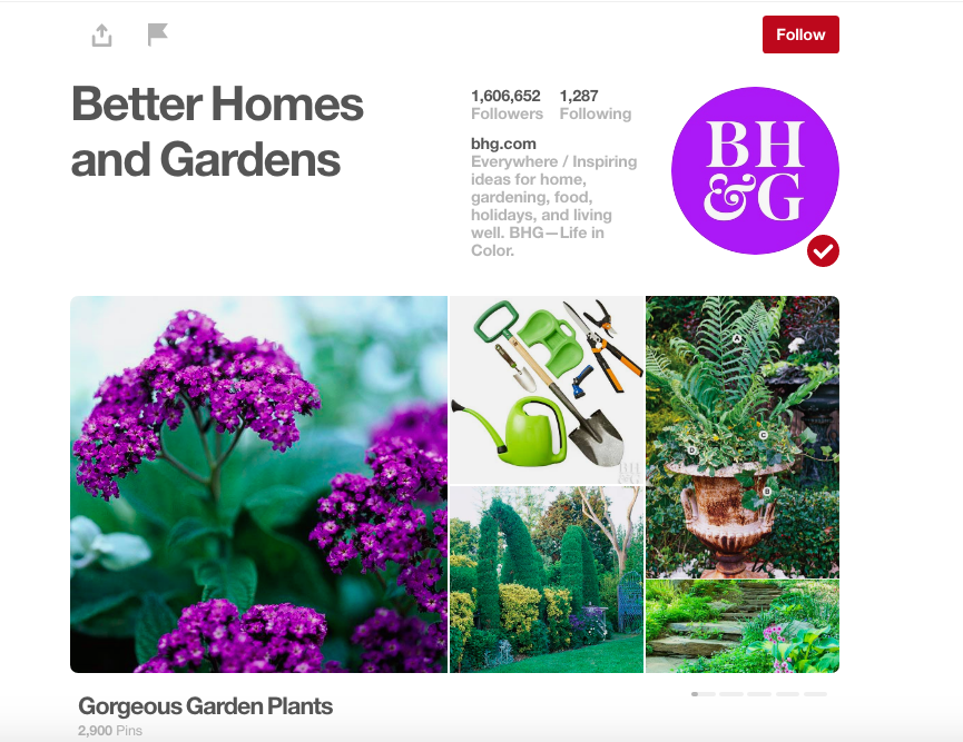 Better Homes & Gardens Pinterest ()