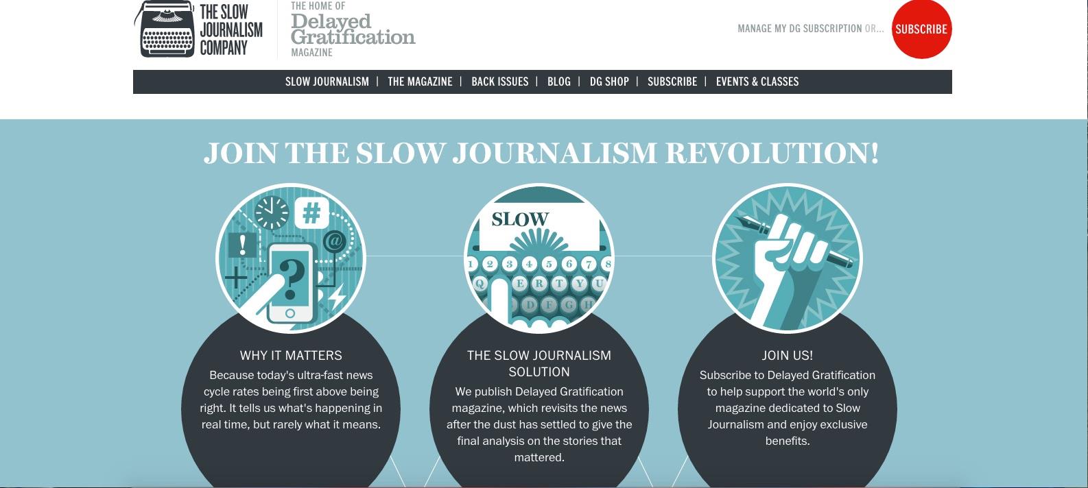 Delayed Gratification homepage ()