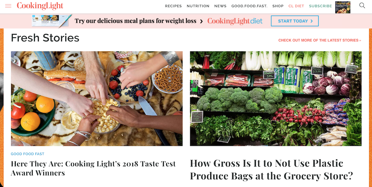 Cooking Light website ()