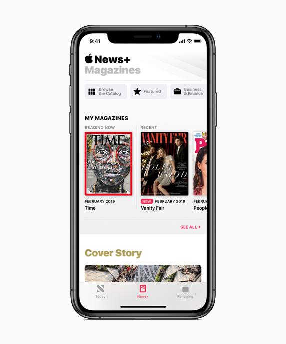 Apple News plus mags ()