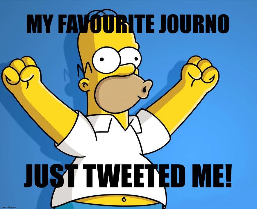 Homer journalist meme ()