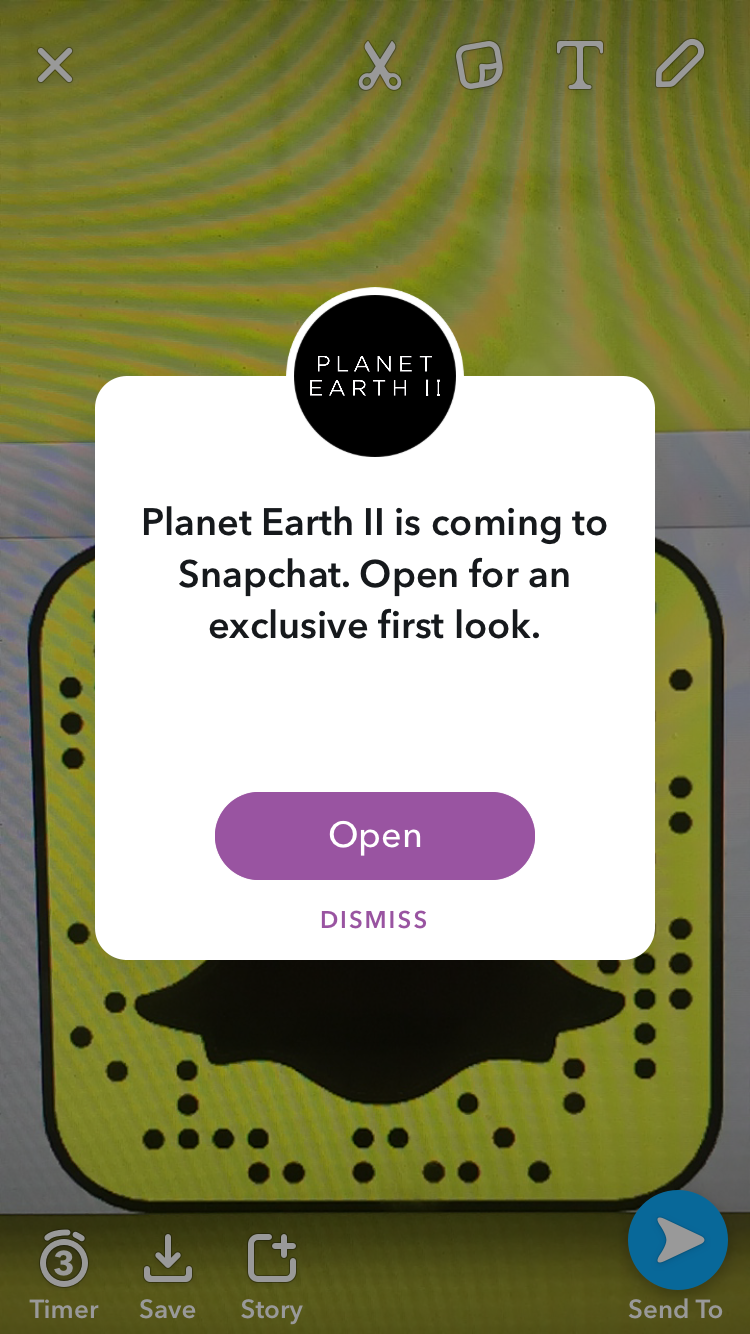 BBC Snapchat screenshot ()