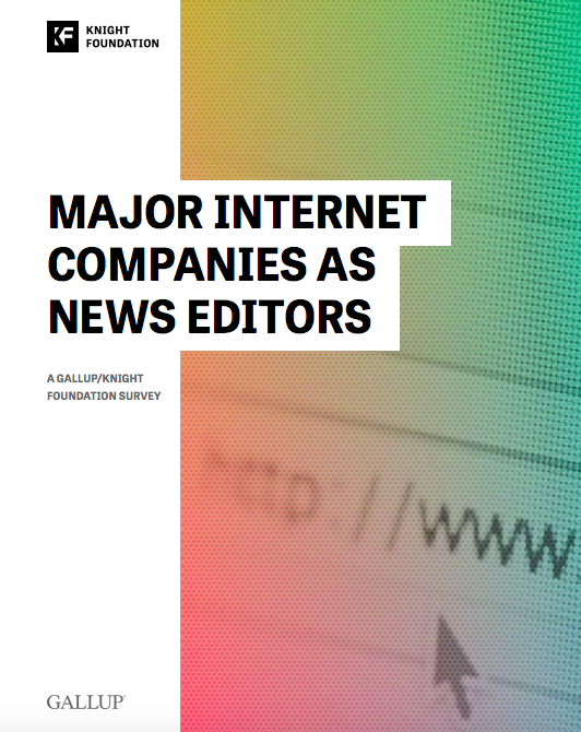 Major internet companies as news editors ()